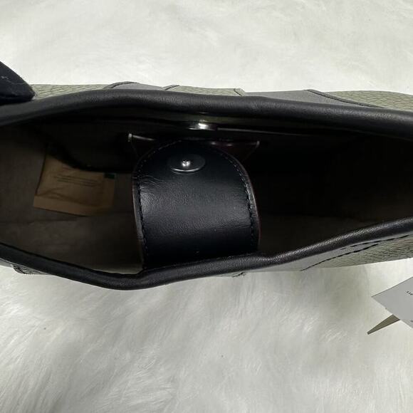 Coach Ergo Bag Wavy Stripe Upcrafted Coachtopia Leather In Army Green CQ004 NWT - Picture 6 of 8